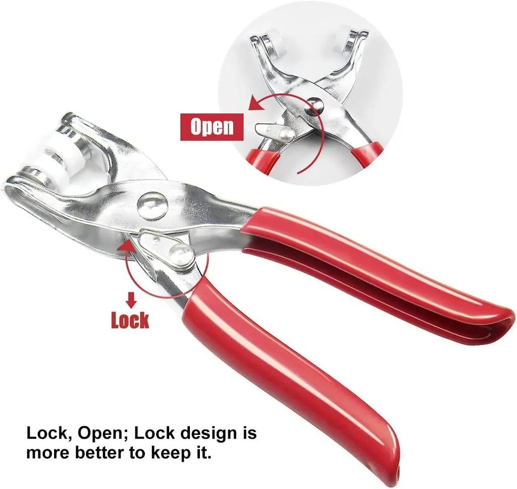 Five-Claw Button Installation Kit, Sew-Free Snap Fastener Tool Set, Hand Press Pliers, Male-Female Snap Buttons
