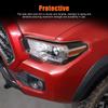 Piano Black Headlight Eyebrow Eyelid Strip Cover Trim For Toyota Tacoma 2016-22