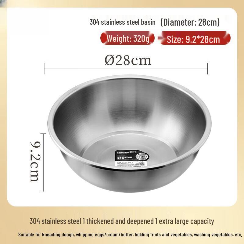 Edelstahl Wasch- und Backschüssel
