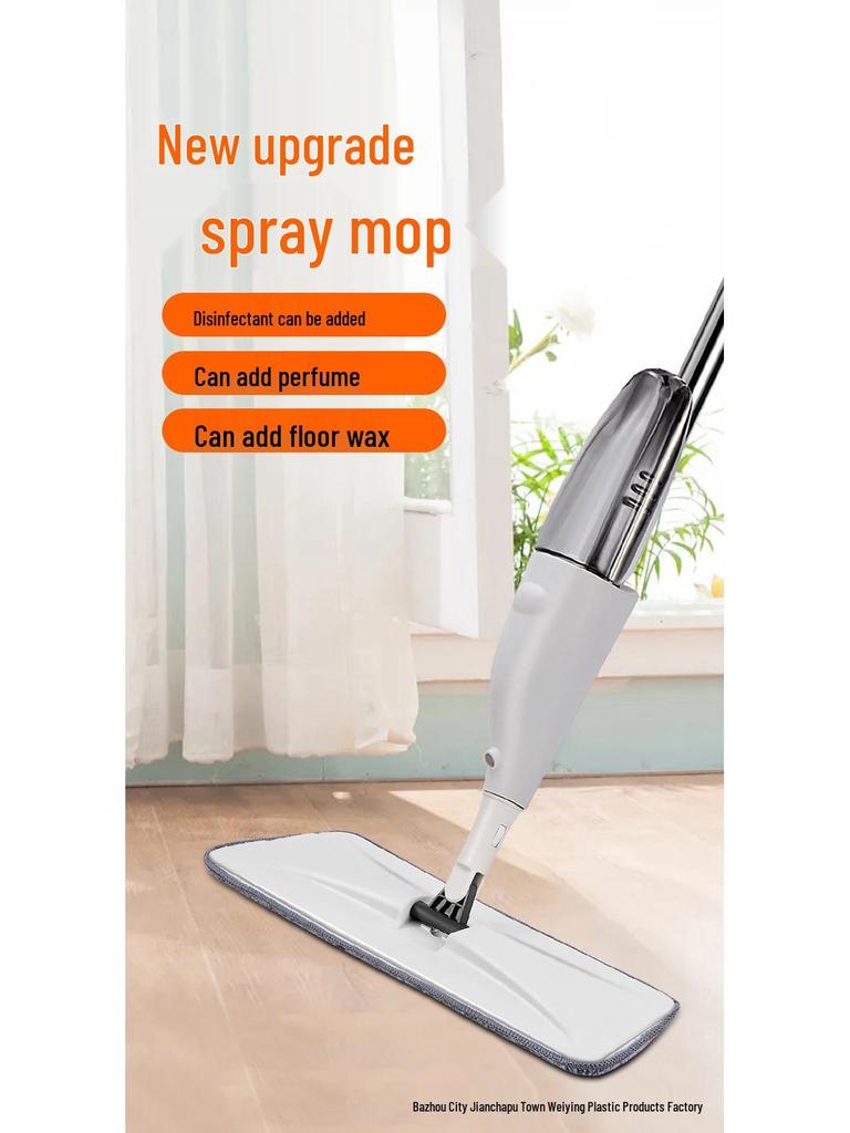 Spray Mop - Hand-Free Washable Dual-Use Flat Mop for Easy Dry & Wet Cleaning