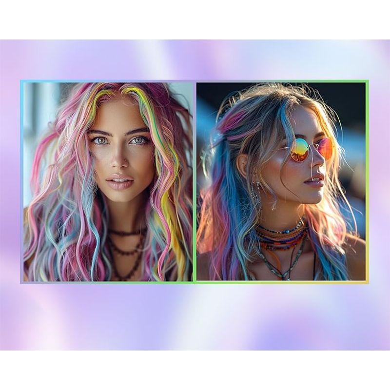 MLSMILE - Peigne Colorant pour Cheveux - 12 Couleurs