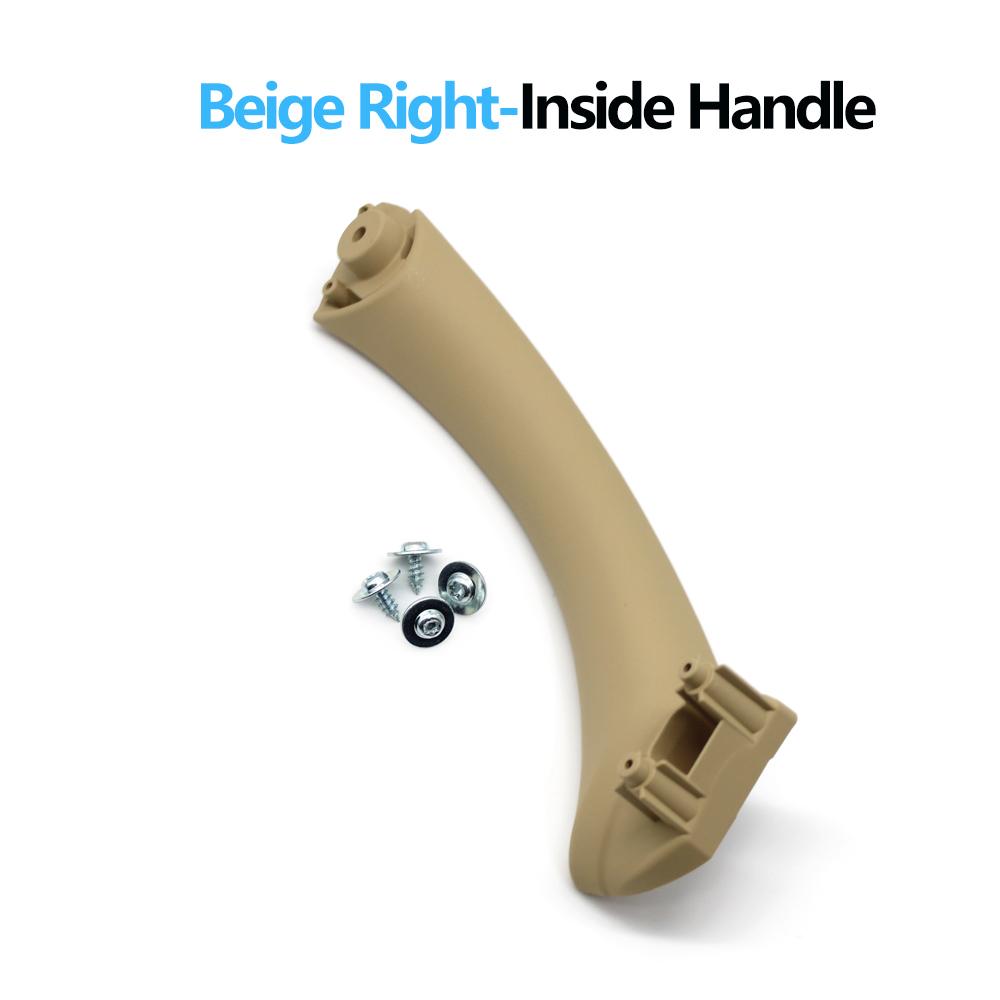 Beige Black Interior Passenger Door Pull Handle Cover Trim For BMW 3 Series E90 E91 E92 316i 318i 320i 325i 328i 2004-2012