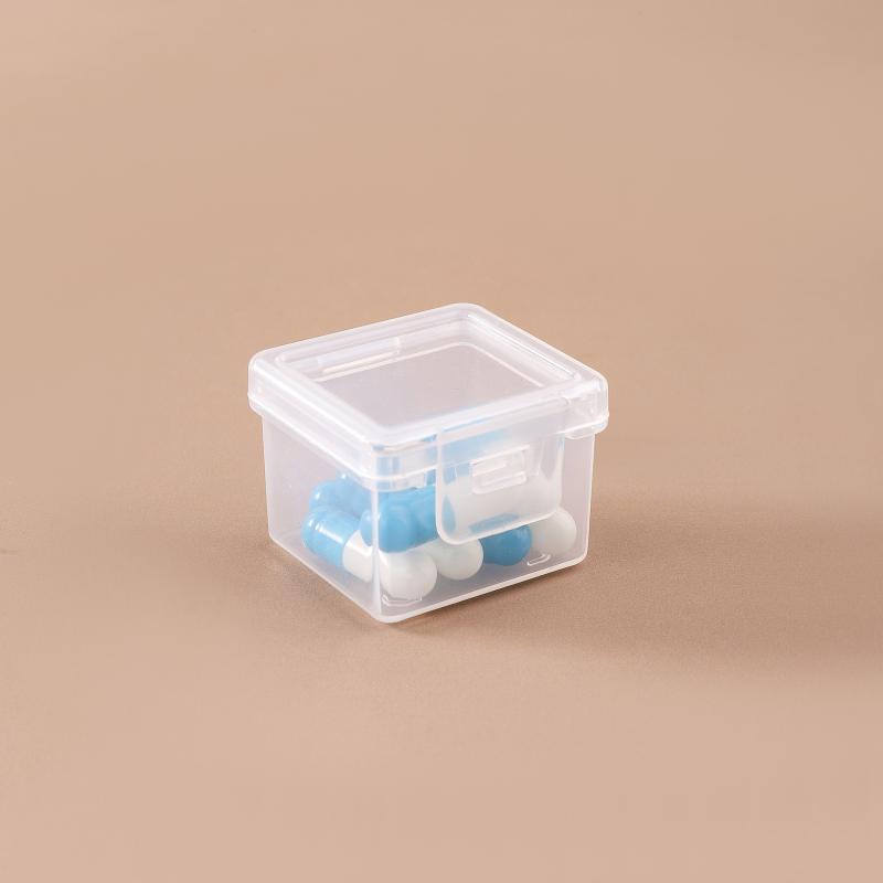 Small Parts Storage Box Mini Hardware Accessories Box Plastic Hard Plastic Box Pp Small Box Transparent Commercial Packaging Box