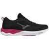 Mizuno Wave Revolt 2 Running Size for and Training Shoes, Lightweight, Women's, Black/Black/Pink, 23.0 Cm, 3E, Jogging, Marathons, Sports,