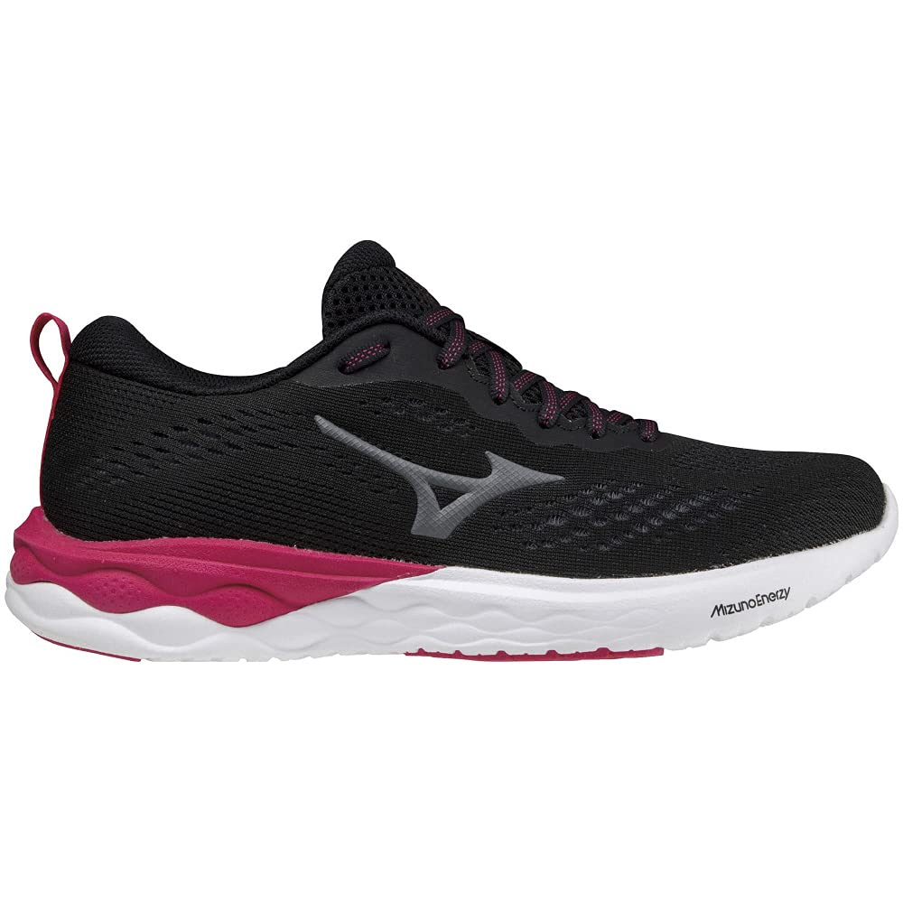 Mizuno Wave Revolt 2 Running Size for and Training Shoes, Lightweight, Women's, Black/Black/Pink, 23.0 Cm, 3E, Jogging, Marathons, Sports,