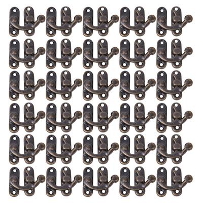 30 Stück Riegelhaken Retro-Stil Eisenriegelhaken Riegel für Schmuckgeschenkboxen 3,2 x 2,8 cm