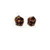 Hong Kong Style Autumn And Winter Leopard Print Rose Earrings, Maillard Light Luxury High-End Simple Temperament Earrings
