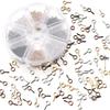 400-800pcs/Box 4 Colors Small Eye Screw Pins Metal Eyepin Hooks Eyelets Screw Threaded Clasps For DIY Jewelry Making Supplies