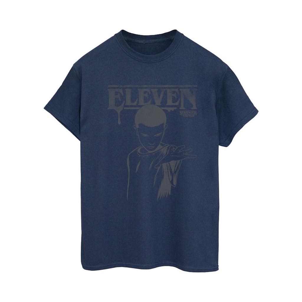 Netflix Womens/Ladies Stranger Things Dark Eleven Cotton Boyfriend T-Shirt