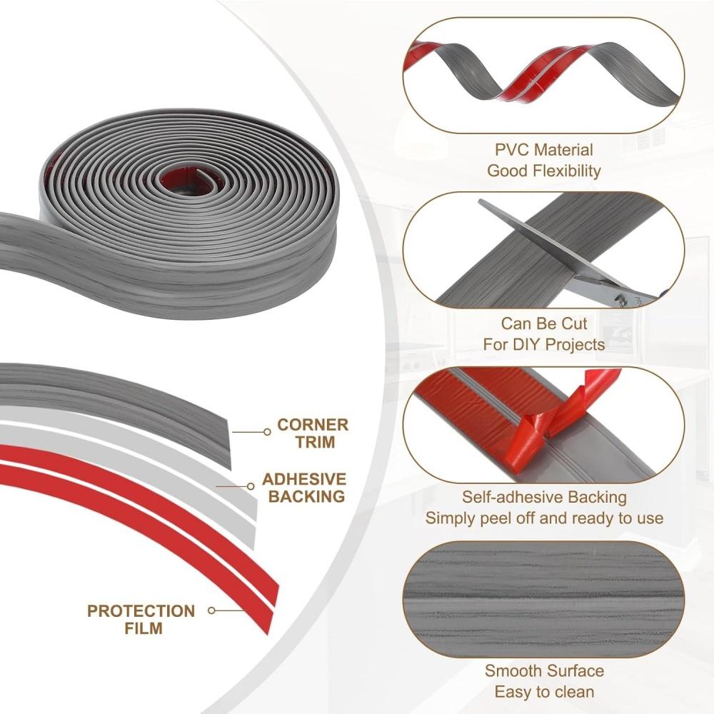 1pc 2mX2cm Table Edge Guard Pvc Self Adhesive Furniture Corner Protector Strip Waterproof Anti-collision Strip Waterproof