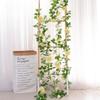 Artificial Rattan Rose Vine for Ceiling & Wall Decor - Wedding & Pipe Covering