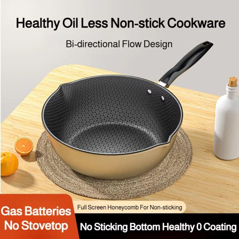 Non-Stick Surface Nonstick Wok Scratch-Resistant Coating Multi-Functional Fry Pan  All Stoves