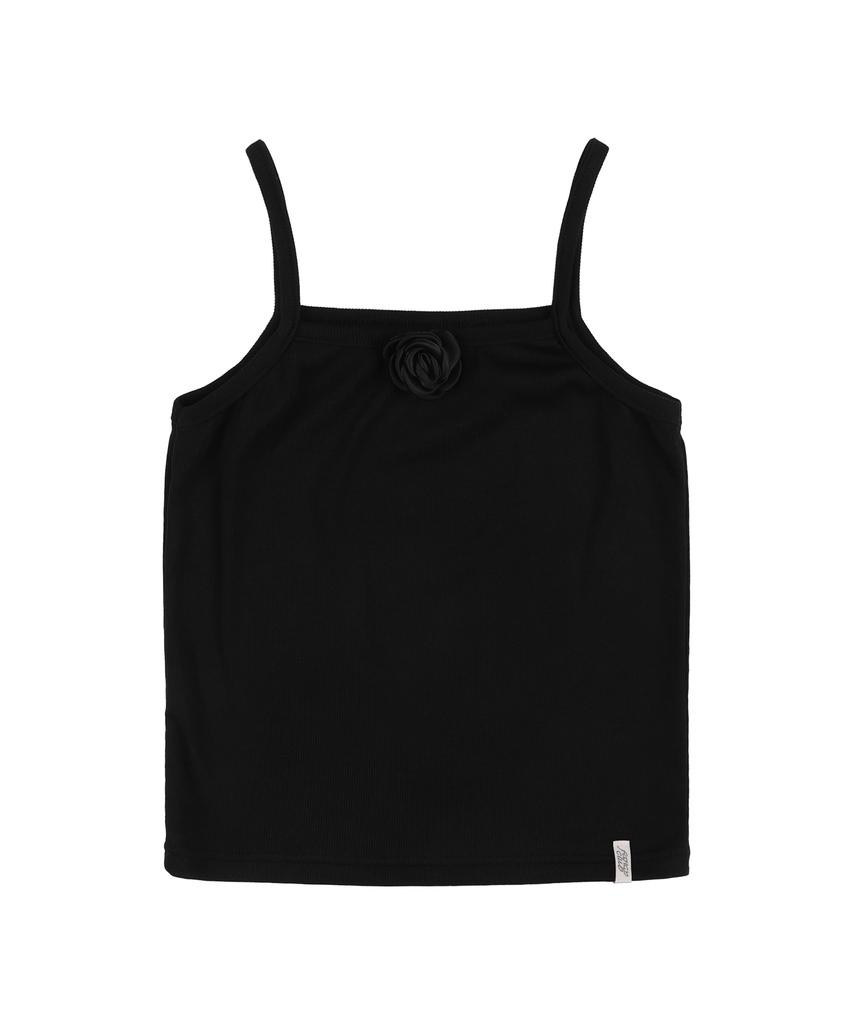 FANCY CLUB 3-Way Lettering Corsage Tee (Black) F25Qb106