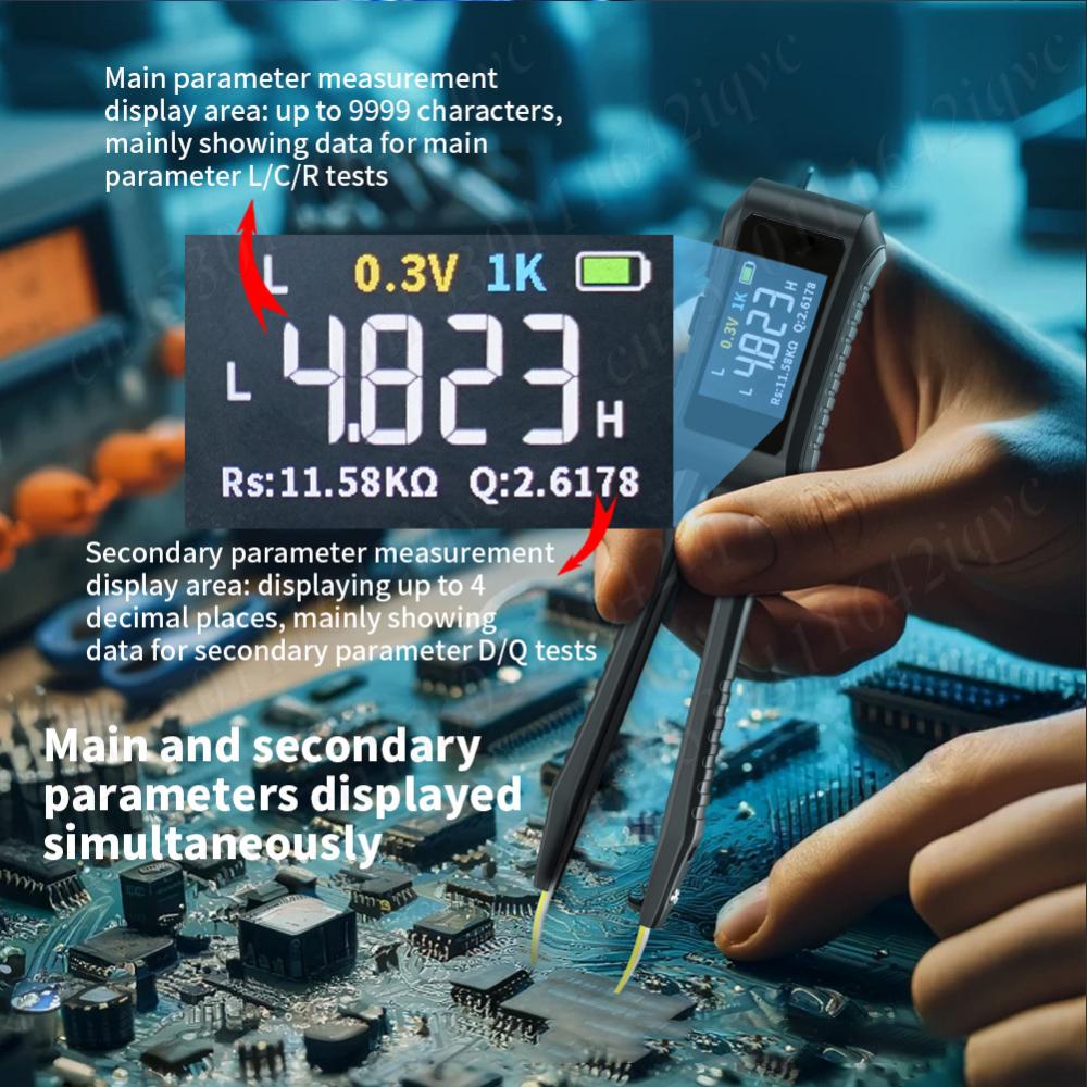 ZT-MD1 Digital Tweezers LCR Meter Tweezer LCR SMD ESR Mini Tester Resistance Capacitance Inductance Tester Measurement Tools