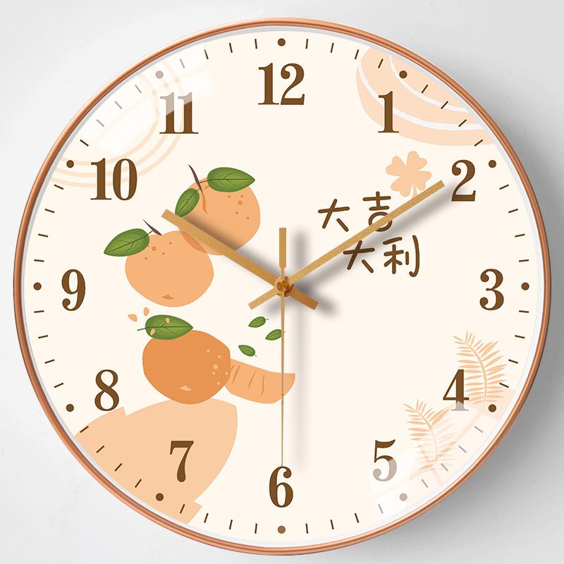 12-inch 30cm Everything Ruyi Home Living Room Mute Wall Clock Simple Creative Bedroom Clock