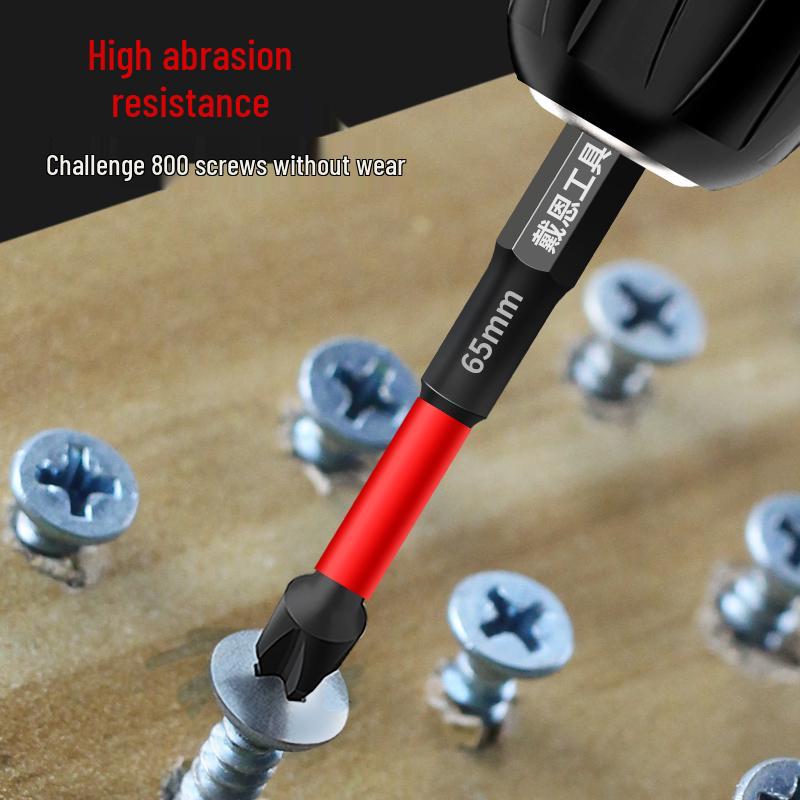 PH0 Tungsten Steel Phillips Bit: Magnetic, Impact Resistant, Non-Slip Screwdriver, Hex Shank for Electric Drill