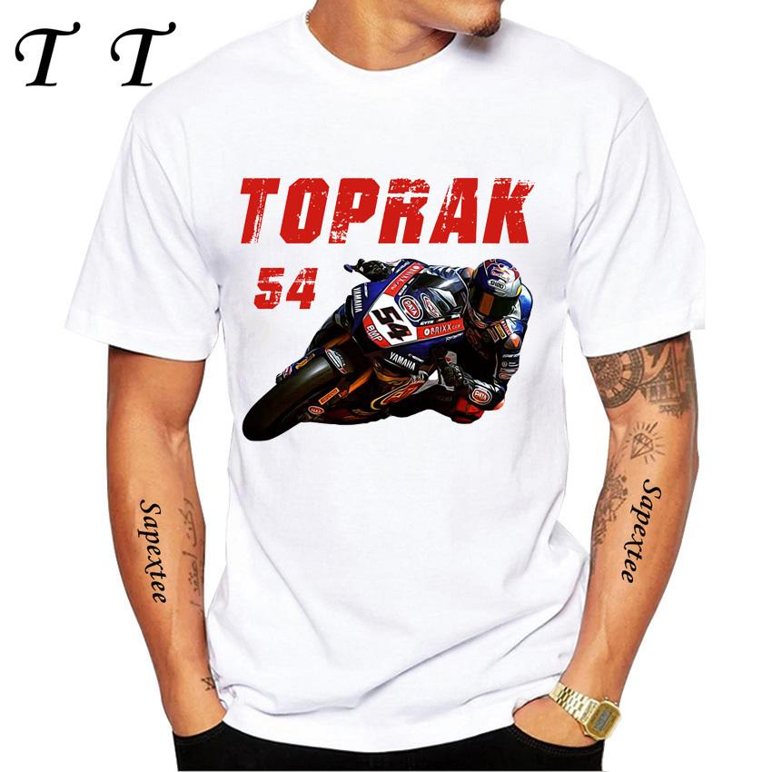 Toprak Razgatlioglu Number 54 Legend T-Shirt Summer Men Short Sleeve Hip Hop Casual Shirt Harajuku Motorcycle Sport White Tees