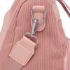 Damen Cord Rucksack mit kleiner Tasche, lässiger Mode Tagesrucksack