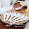 UOSO Pure White Ceramic Long-Handle Spoons