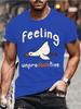 Feeling Unproduckive Shirts for Men Funny Lazy Goose Tshirts Harajuku Fashion Tshirt Loose Men Summer T Shirt Casual Clothing