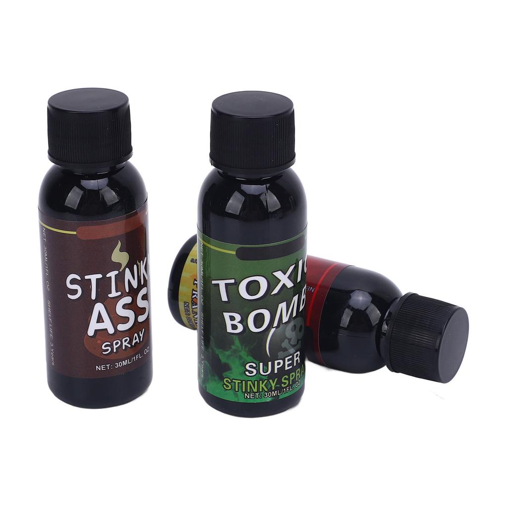 3 adet 30ml Osuruk Spreyi Şaka Kompakt Taşınabilir Koku Spreyi Komik Koku Eğlence Bombası Partiler ve Etkinlikler için