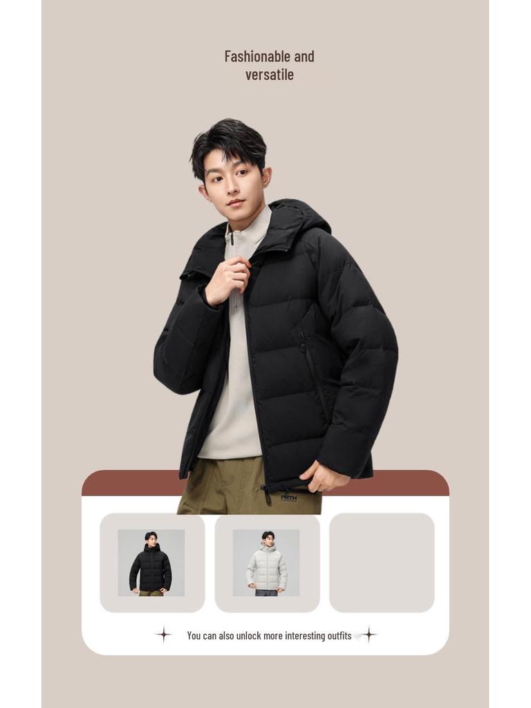 Custom Logo 50% White Duck Down Outdoor Sports Jacket Men/Women - Autumn/Winter Warm Plus Velvet