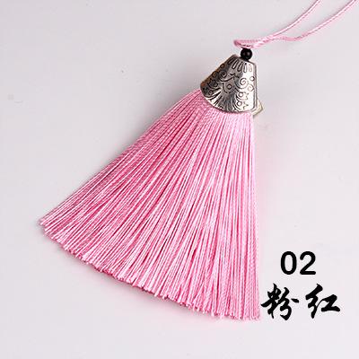 5Pcs 8cm Fish Mouth Tassel - DIY Fringe Trim for Handbag Fragrant Sachet Chinese Traditional Decorative Pendant for Costume Fan