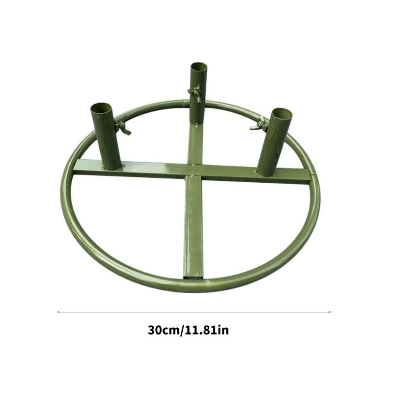 Iron Flower Poles Base Holder Floor Standing Flower Display Base with Adjustable 3 Middle Hole Wedding Florist Essential
