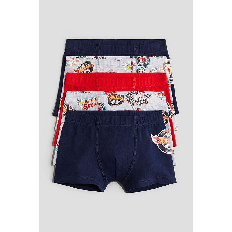 

HM Children s Clothing Boys Underwear 5 Pieces Autumn Printed Boxers 1133006 Navy blue/Hot Wheels 120/65(4-6Y)