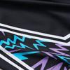 Under Armour Full Print Quick-Dry Short Sleeve Striped Shorts Casual Sports Set Men sets Black 21500531-001+24500211-001