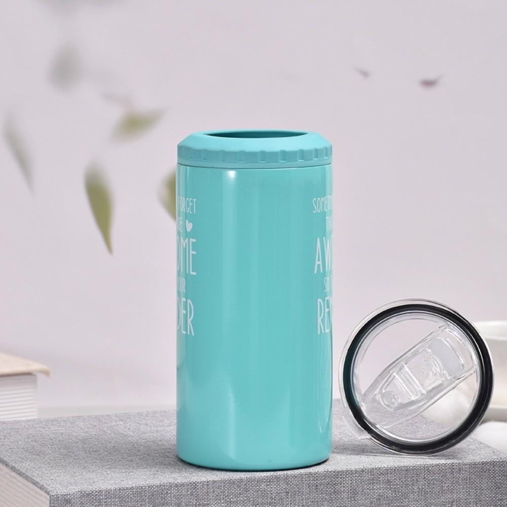 304 Stainless Steel Cola Beer Can Insulated Lids 16Oz Insulation Or Cooling Can Cooler High-Capacity Dual Layer Vacuum Cup