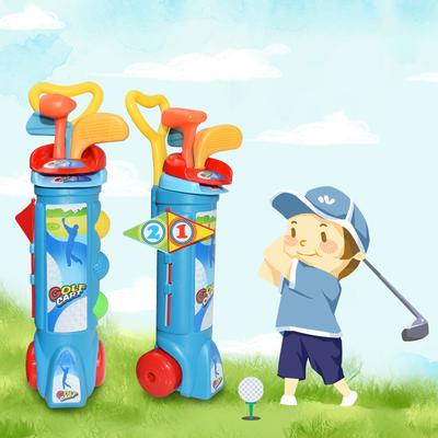Parent-Boy Girl Golf Practice Fun Indoor Outdoor Sports Fitness Balls For Boy Girl Includes Balls Clubs Bases Flags
