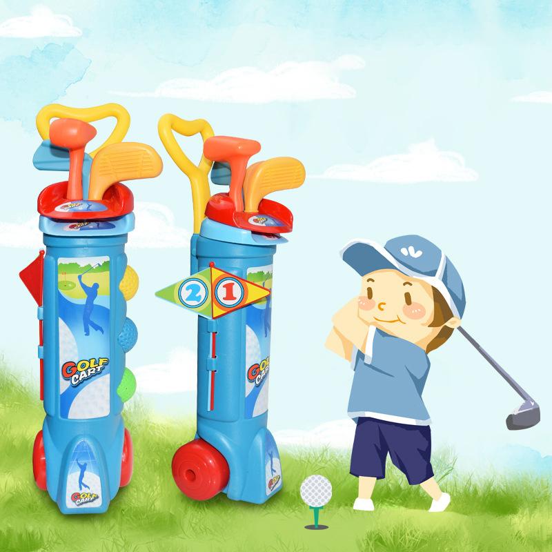 

Parent-Boy Girl Golf Practice Fun Indoor Outdoor Sports Fitness Balls For Boy Girl Includes Balls Clubs Bases Flags