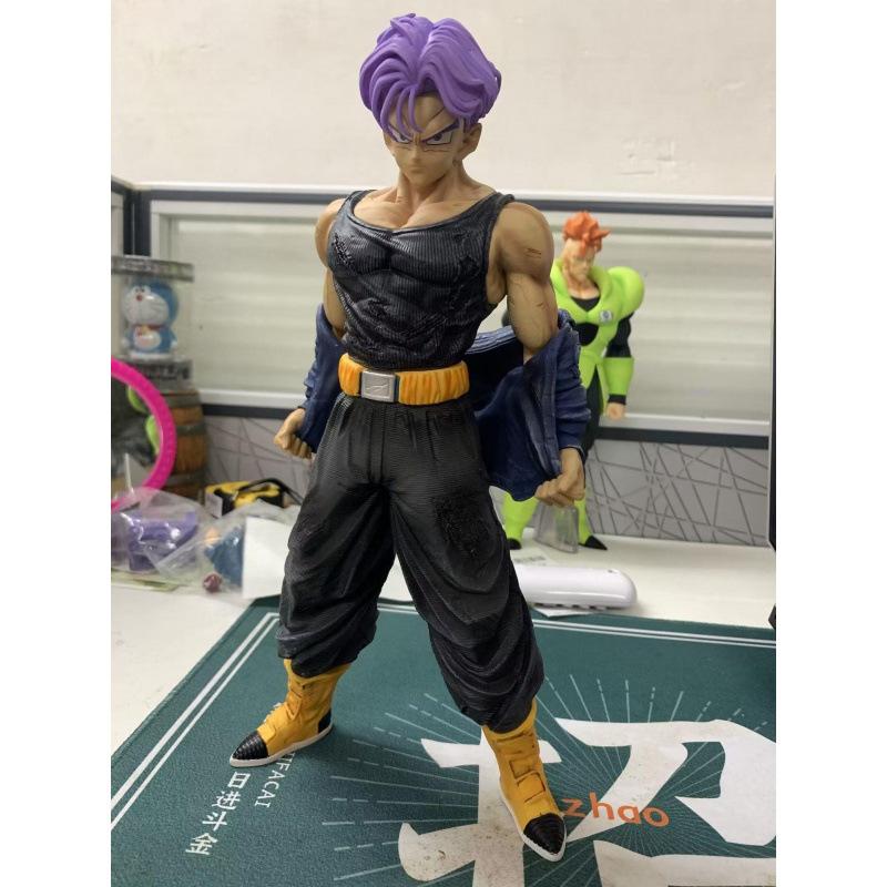 Dragon Ball Figure Super Saiyan, Trunks Statue, Battle Suit Statue Model Doll Ornament Flavor