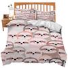 Winter Snowman Three-Piece Quilt Cover 3D Digital Printing Bedding Set Bed Cover