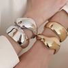 Western Style Exaggerated Bright Surface Bracelet Women Niche Design High-Grade Arm Bracelet Hand Jewelry Fashion Personalized Accessories
