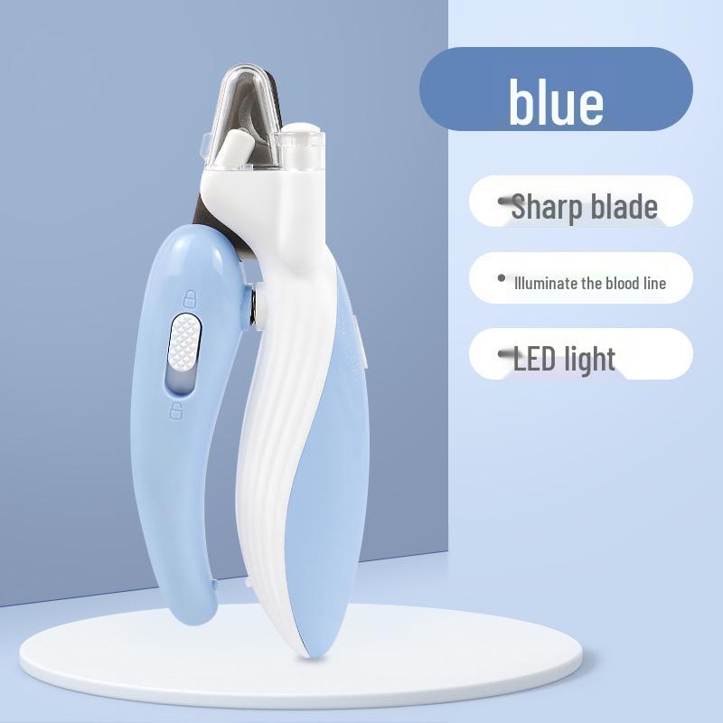 LED Cat & Dog Nail Clippers with Anti-Bloodline Light and Grinder Kit