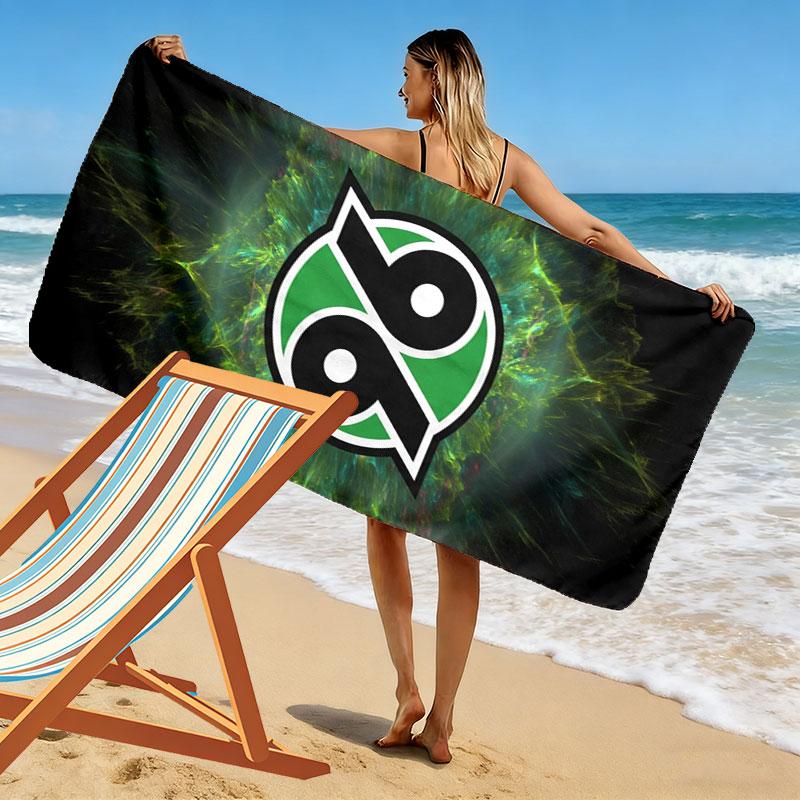 Hannover 96 Baskılı Plaj Havlusu, Plaj Kamp Yüzme İçin Büyük Yumuşak Hızlı Kuruyan Havlu