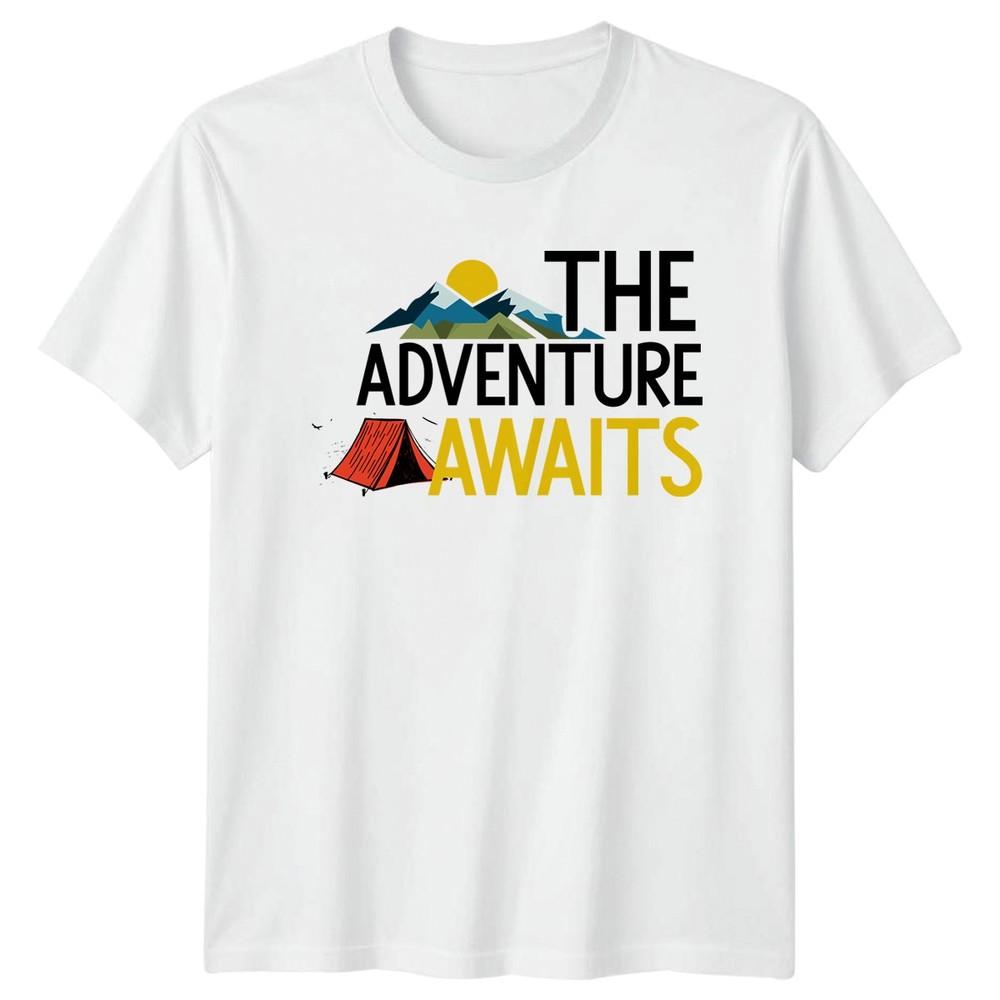 The Adventure Awaits TShirt Camping Hiking Outdoor Adventure S