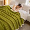 Thick Lambswool Solid Color Blanket Warm Skin-Friendly Office Nap Sofa Blankets Simple Autumn and Winter Colorfast Home Textile