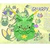 New Gnarpy Discovers The Internet Green Cat Robot Plush Toy Doll For Kids