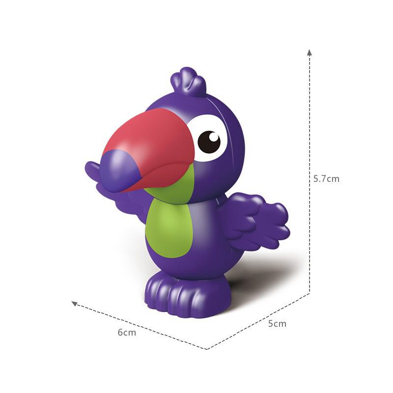 Gegele Lego-Compatible Building Blocks: Large Particles & Small Animal Accessories - Ocean, Zoo, Dinosaur Educational Toys