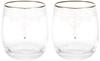 JILL STUART Pair Glass 250cc Set of 2 Tumbler Made in Japan GW4132-42182A