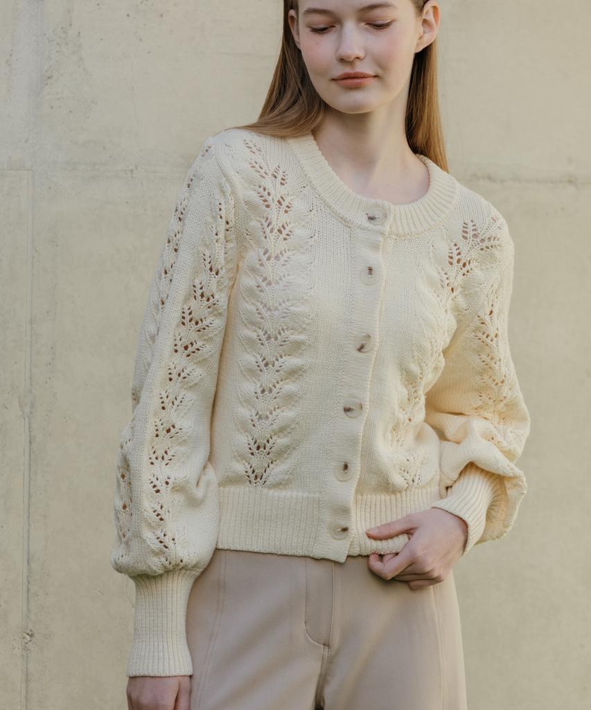Knizure Cotton Lace Crochet Cardigan_2 Colors