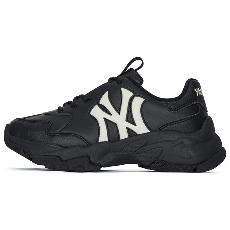 New MLB Big Ball Chunky Low Top Chunky Sneakers Unisex Black 3ASHBCW3N-50BKS