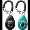 Pet Training Clicker with Wrist Strap - Dog Training Clickers (Black + Blue)