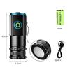 High Power Led Flashlights MINI Torch With 3 LED and Powerful Magnet Self-defense Lamp 5 Lighting Modes Bright Outdoor Lights