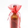 WTEMPO Red Organza Drawstring Bags Ideal for Jewelry & Gifts At Wedding Birthday Anniversary Sheer Fabric Pouches with Decorative Ribbons