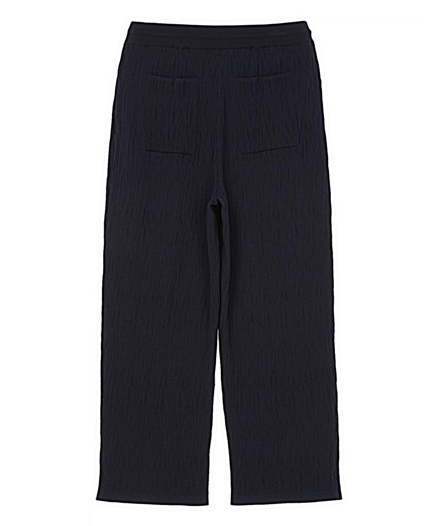 Jilseutyueoteunyuyogmaen Pleated Knit Pants - Black (Jnsw6B605Bk)