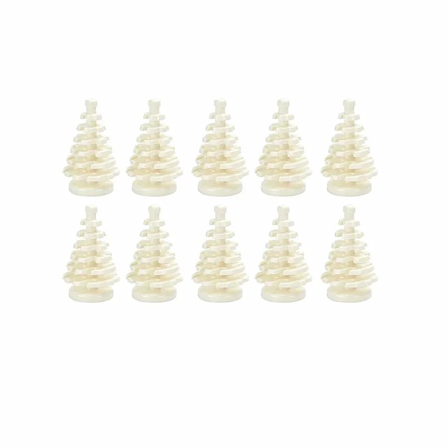 MOC Plants Accessories Bricks 3471 2435 6064 3778 City House Trees Pine Prickly Bush Green Grass Military Building Toys